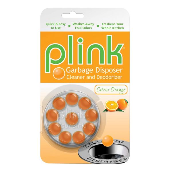 Plink garbage disposer deodorizer 10-Count, Citrus Orange