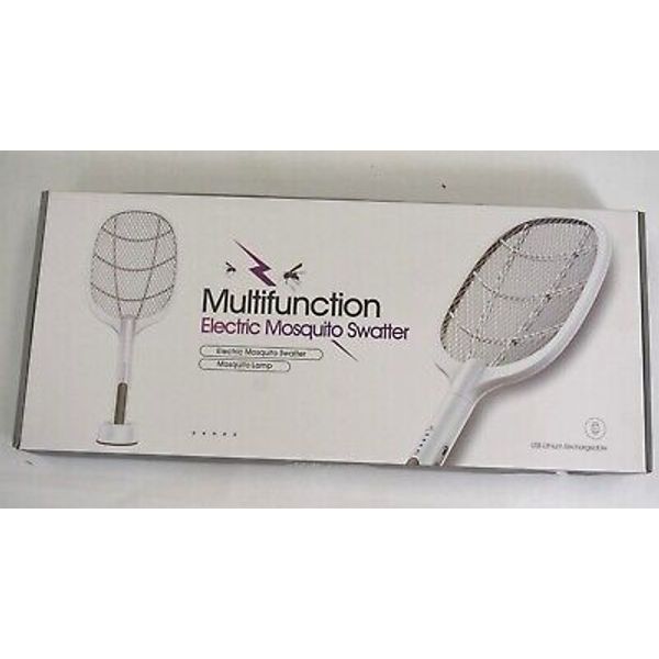 Bug Zapper Multifunctional Electric Mosquito Swatter USB WD-947 1200mAh