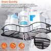 2x Triangular Corner Shower Caddy Shelf Bathroom Shampoo Rack Holder Organizer