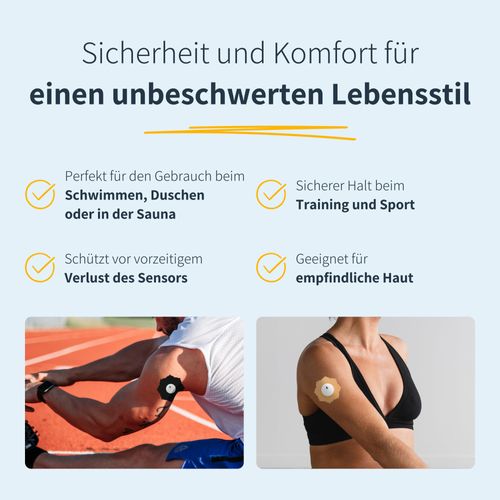 MySweetStitch | Patch for Freestyle Libre 3 Sensor Waterproof, Breathable and Skin-Friendly (10 Pieces) Mandala | Made in Germany | Outer Ø 65mm, Inner Ø 20mm | Pastel