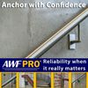 AWF PRO Two Component Rapid Set Epoxy Adhesive 20.2 oz. High-Strength for Anc...