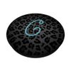 Letter C Leopard Cheetah Black Gray Fun Animal Print Initial PopSockets Swappable PopGrip