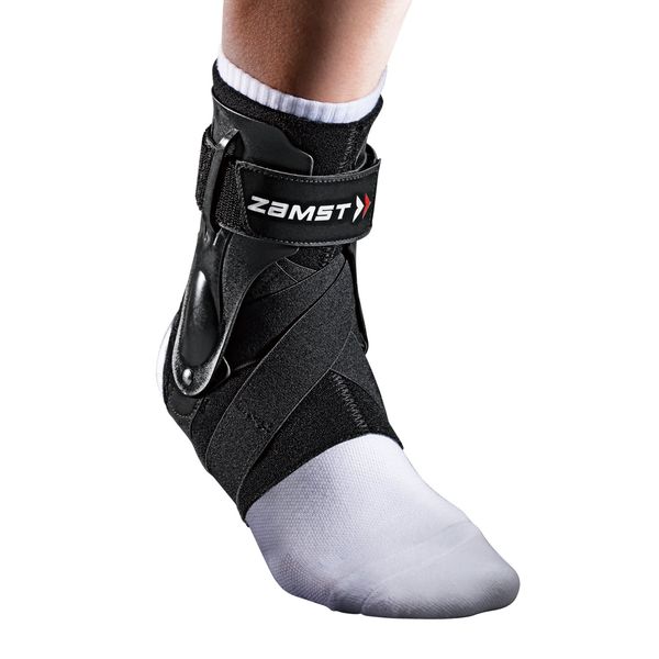 ZAMST A2-DX Ankle Supporter, For All Sports, Basketball, Volleyball, Tennis, Foot Joints, Fixed, Size M, For Left Foot, Black 370612