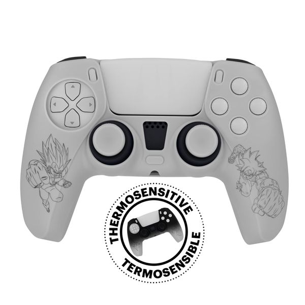 FRTEC - DRAGON BALL SUPER, Thermosensitive Silicone + Grips, compatible with Playstation 5 Dualsense controller