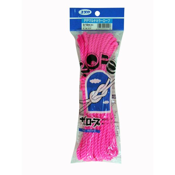 yutaka Makeup PP Multi Color Rope , safety pink