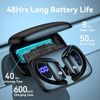 Bluetooth Headset 5.3 True Wireless Earbuds Headphones Ear Hook With Power Bank