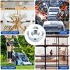 sourcing map Weld Nuts, M4 Square UNC Carbon Steel Machine Screw Silver 40Pcs