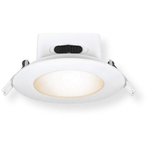 Feit Electric LEDR4HOJBX/6WYCA 4 in. Selectable White High Output Integrated J-Box Recessed LED Downlight; Multi-Color Temperature; Wattage 12.5W; Voltage 120V