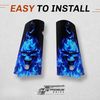 1911 Full-Size ABS Grips with Skull in Blue Flames Printed Image