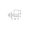 Grohe Essentials Glas mit Halter, supersteel, 1 Stück, 40447DC1 Silber
