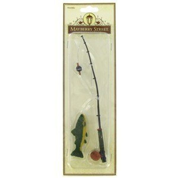 Miniature Fishing Pole with Fish