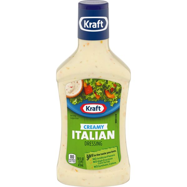 Kraft Creamy Italian Salad Dressing (16 fl oz Bottles, Pack of 6)