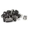 sourcing map 20 Pieces PCB Mounting Audio Jack Socket 3.5 mm 5-Pin Stereo Headphones Inside