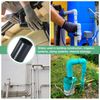 M METERXITY 4-Pack PVC Pipe Coupling Adapter, 1" Straight Coupling Adapter Connector Schedule 80 UPVC Pipe Fitting Socket for Water Line [Grey]