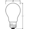 LED GLS 7.2W (60W eqv.) E27 2700K CRi97 Opal Dimmable Ledvance