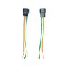 6" ASSEMBLED WATERPROOF 3 PIN ELECTRICAL 1.8MM AWG WIRE CONNECTOR PLUG