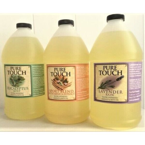 Pure Touch Almond-Calming Watersperse Massage Oil 1/2 Gallon