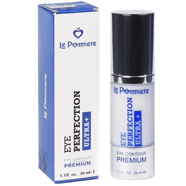 Le Pommiere under eye cream 1.1 fl oz. Anti bags, dark circles and puffiness. Anti age, crow's feet. Vitamin E. eye contour anti wrinkle. Moisturizer for face and skin