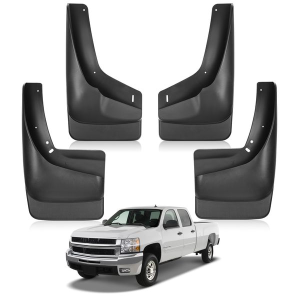 4x Splash Guards Mud Flaps for Chevy Silverado Sierra 1999 2000-2007 12495822