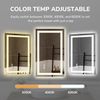40x32 inch Dimmable LED Mirror Bathroom Mirror Antifog Wall Vanity Makeup Mirror