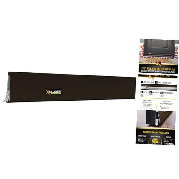 36 in. Versa-Line Door Sweep Cover, Seals Out Versa Line 36 Inch Dark Bronze