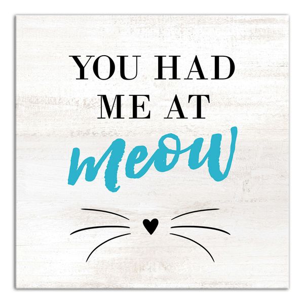 Creative Products Had Me At Meow 24 x 24 Canvas Wall Art