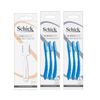 Schick Full Body Ski Razor (1 piece) x 1, Face and Eyebrow Razor (3 pieces) x 2, Men's L Dispo