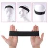 SAVITA 2pcs Elastic Bands for Wigs Edges, Black Elastic Band for Wigs Elastic Band for Lace Wig Elastic Wig Strap Lace Wig Grip Band with 2pcs Wig Edge Brush