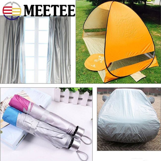1M Waterproof Outdoor Oxford Fabric Silver Cloth Coated Tent Making  Material