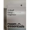 Room Essentials 3-Shelf Hanging Closet Organizer with Removable Laundry Bag