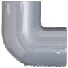 Spears 406-G Series PVC Pipe Fitting, 90 Degree Elbow, Schedule 40, Gray, 3/4" Socket