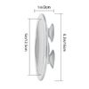 Magnifying Make Up Mirror 15x 6 Inch Round Large View Easy Suction Cup Mount US