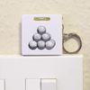 Azeeda 'Golf Ball Pile' Keyring Tape Measure/Spirit Level Tool (KM00038532)