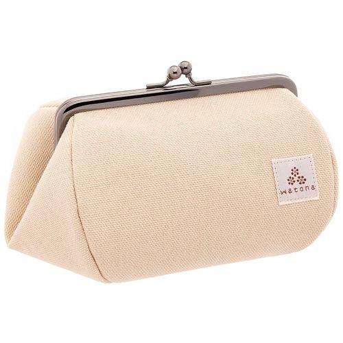 Watona Canvas Cosmetic Pouch, Size 4.5, Size L, Ivory