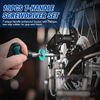 19-In-1 Tool Set T-handle Screwdriver Set With 15pcs CRV Bits Storage Case Blue