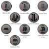 Personalized Hat Clip Golf Ball Marker Set~3 Finishes~9Engraving Styles (Pewter-Initials)