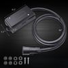 MICTUNING 8ft Trailer Cord 7 Way Plug Inline Junction Box Wiring Harness Kit