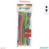 Hauser Pixel 5 x 0.7mm Tip BLUE Effortless Ink Smooth Writing Ballpoint Pens