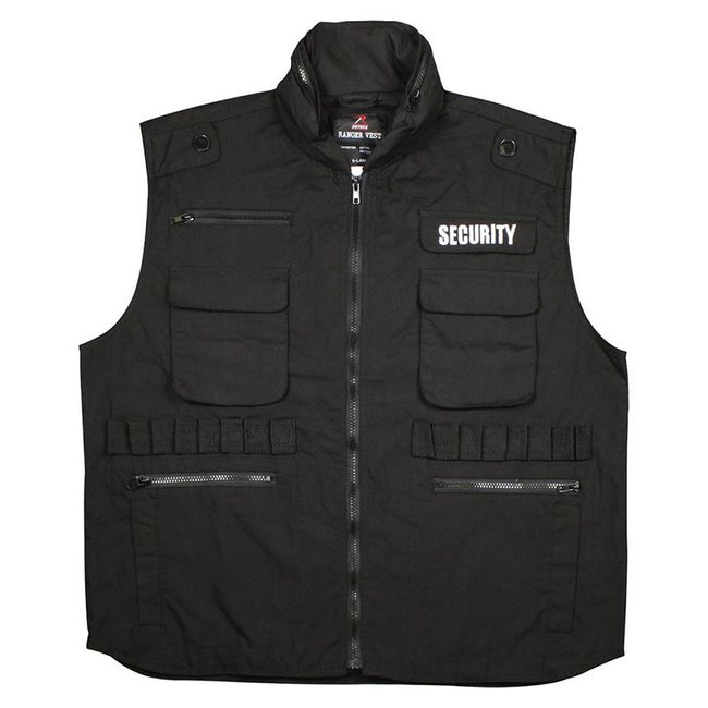 Rothco Ranger Vest/Security, Black, 3X-Large