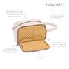 Hobby Gift Crochet Hook Project Bag with Side Pocket, Bee