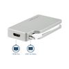 StarTech.com Aluminium Reise A/V Adapter 4-in-1 USB-C auf VGA, DVI, HDMI oder mDP - USB Type-C Adapter - 4K