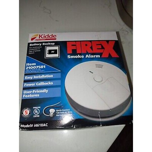 Kidde 21007581 Hardwired Smoke Alarm with Battery Backup