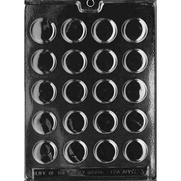 Home Chocolate Factory Thin Peppermint Patty Chocolate Mould