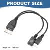 sourcing map Micro USB to USB Adapter Female Adapter Replacement OTG Cable with Power Adapter for Host Devices, Black