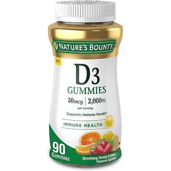 Nature's Bounty Vitamin D3 Gummies, Vitamin Supplement, Supports Immune Health,