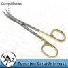 TC Iris Scissors 4.5" Curved Sharp/Sharp Blades for Emergency & First Aid Kit
