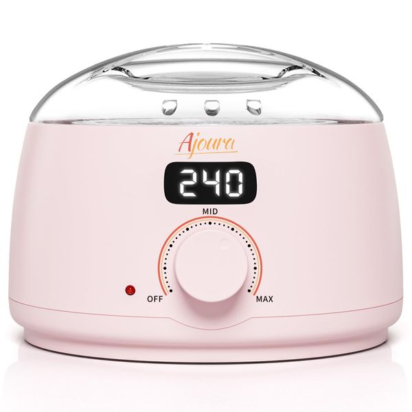 Ajoura Digital Wax Warmer, 10 minutes Quick-Heat Hair Removal Kit with Precision Temp. Control, Wax Heater including 30 Wax Sticks & 2 Pairs of Gloves, Ideal Home & Salon Use for Whole Body