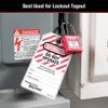 Do not Operate Safety tag, English, Laminated