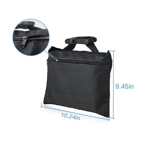 ifkdnr 12 Packs Sandbags with 12 PE Bags, Heavy Duty Sand Bags, Sand Bags for Weight with Zipper and Buckle Straps for Support Light Stand, More 2/4/6/8/10/12 Packs Sand Bag to Choose.