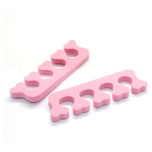 KESYOO Foot Separator Soft Eva Foam Toe Separator Toe Care Toe Divider Nail Art Tools(Random Color)